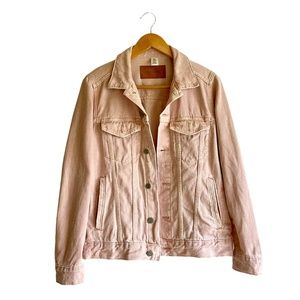 🌹2 for $20🌹 & Denim Light Pink Slightly Distressed Denim Jacket. Size 10